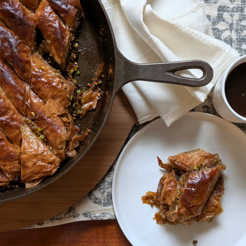 Pistachio Brown Butter Baklava