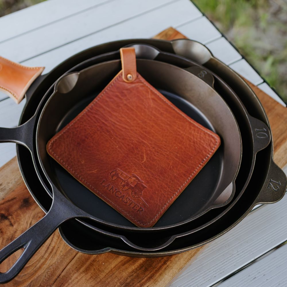 Stitched Leather Pot Holder